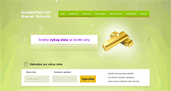 Desktop Screenshot of ceny-zlata.com